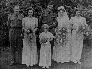 A village wedding in wartime: Fred Lord and Joyce Townley.